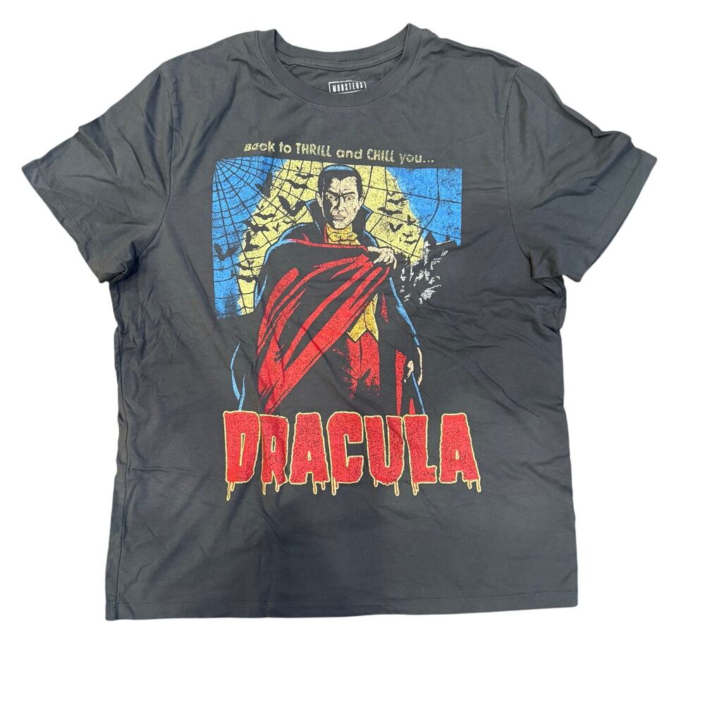 Universal Monsters Dracula Horror Movie T Shirt Large Black Graphic Tee